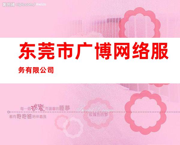 东莞市广博网络服务有限公司